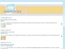 Tablet Screenshot of mymemoriesblog.com